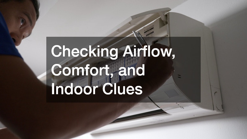 Checking Airflow, Comfort, and Indoor Clues