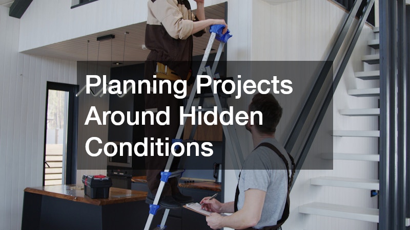 Planning Projects Around Hidden Conditions