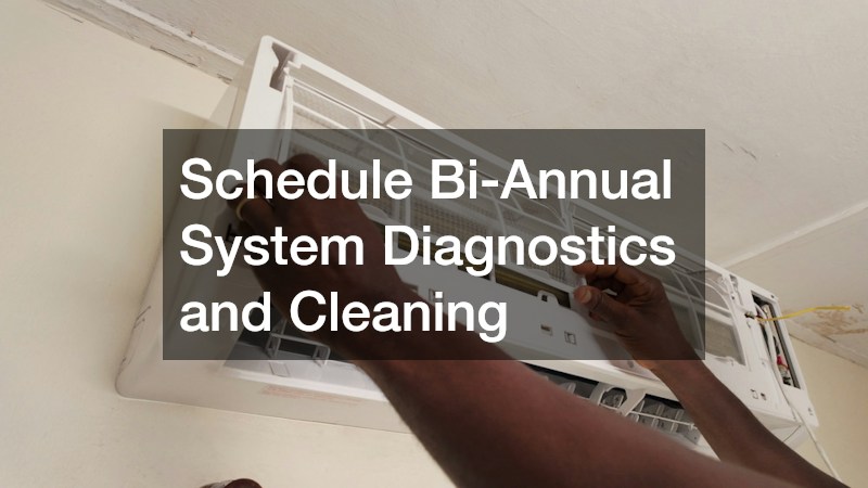 Schedule Bi-Annual System Diagnostics and Cleaning