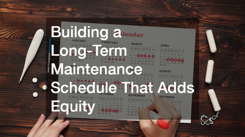 Building a Long-Term Maintenance Schedule That Adds Equity