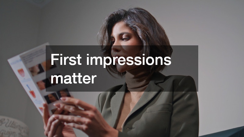 First impressions matter