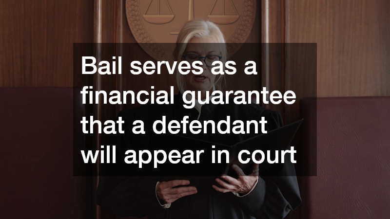 Bail serves as a financial guarantee that a defendant will appear in court
