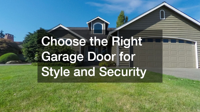 Choose the Right Garage Door for Style and Security