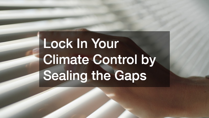 Lock In Your Climate Control by Sealing the Gaps