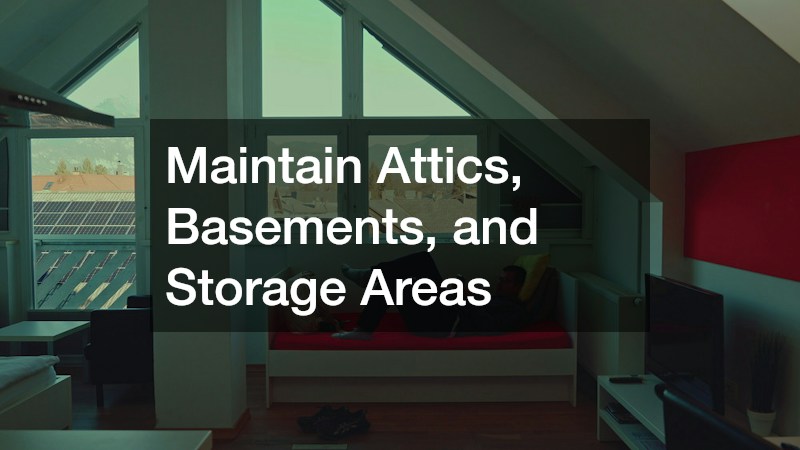 Maintain Attics, Basements, and Storage Areas