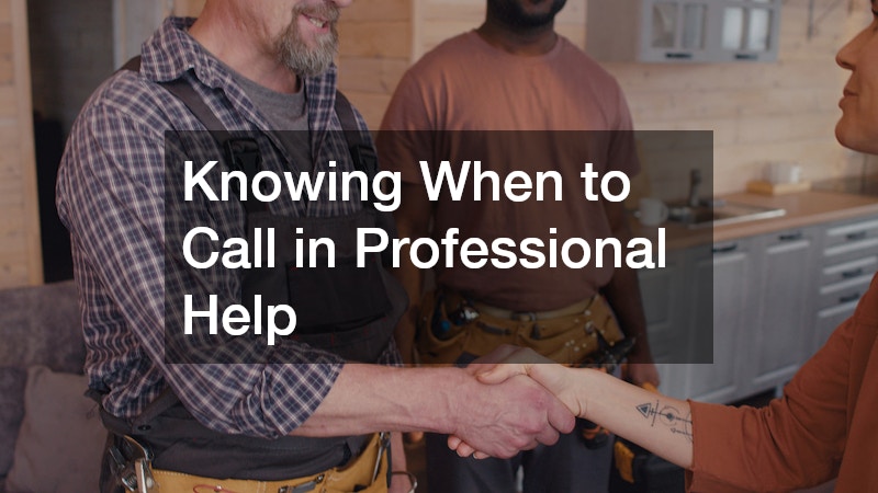 Knowing When to Call in Professional Help