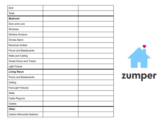 Rental Inspection Checklist (Printable PDF)