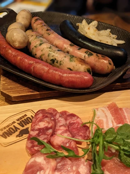 Sausage and ham