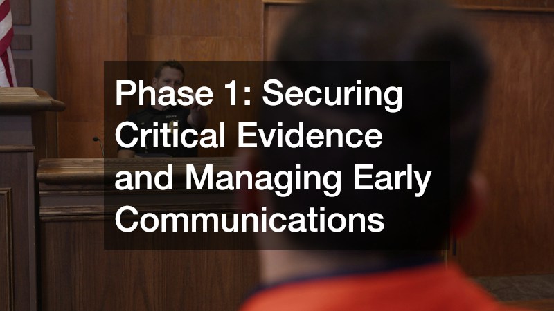 Phase 1: Securing Critical Evidence and Managing Early Communications