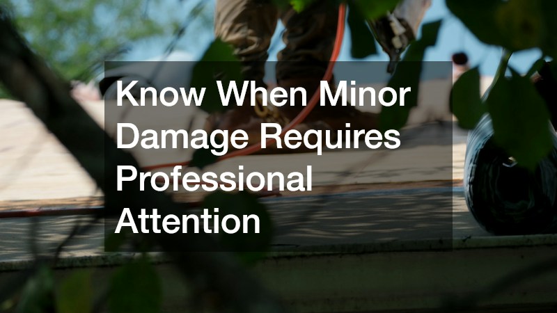 Know When Minor Damage Requires Professional Attention