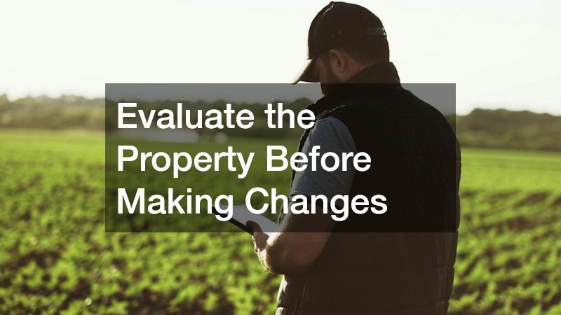 Evaluate the Property Before Making Changes
