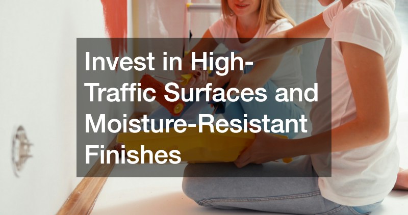 Invest in High-Traffic Surfaces and Moisture-Resistant Finishes