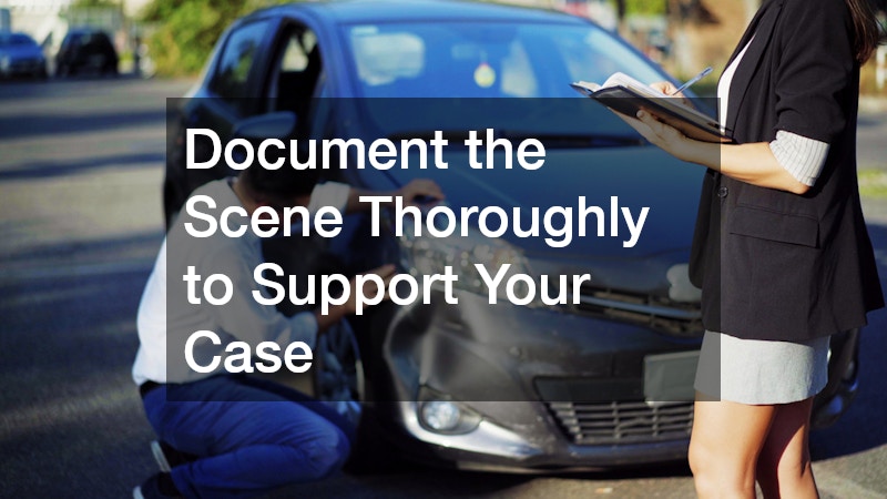 Document the Scene Thoroughly to Support Your Case