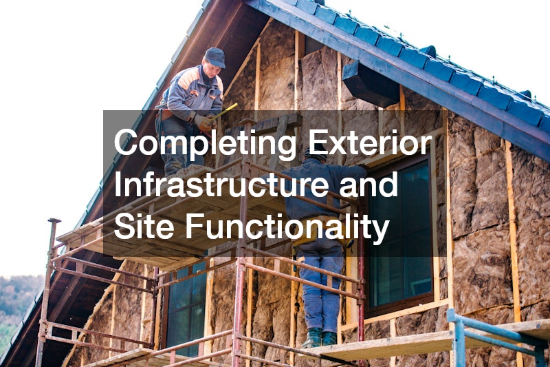 Completing Exterior Infrastructure and Site Functionality