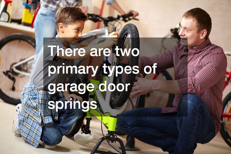 There are two primary types of garage door springs