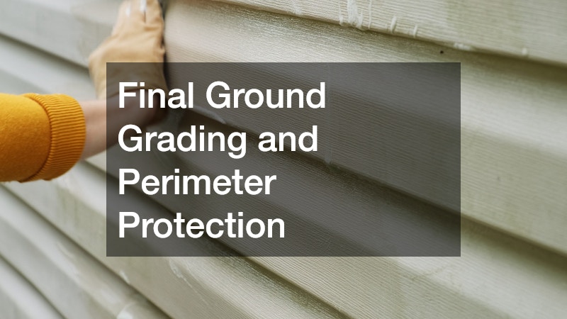 Final Ground Grading and Perimeter Protection