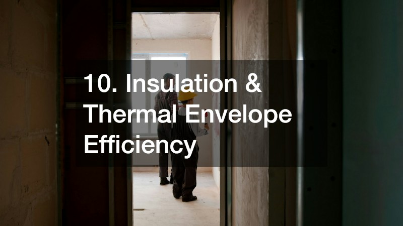 10. Insulation & Thermal Envelope Efficiency
