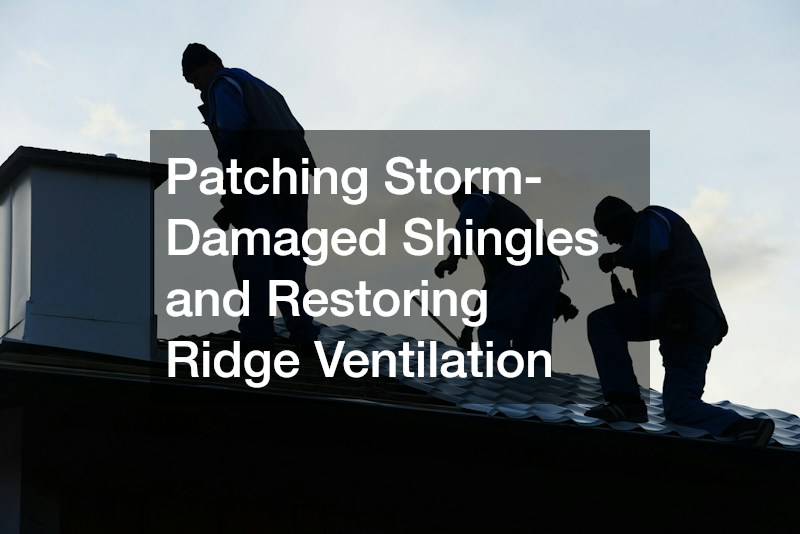 Patching Storm-Damaged Shingles and Restoring Ridge Ventilation