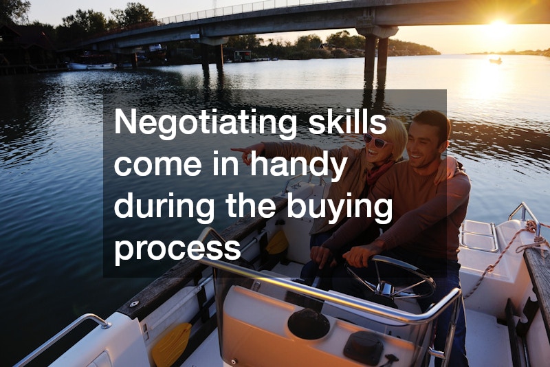 Negotiating skills come in handy during the buying process