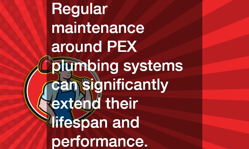 Regular maintenance around PEX plumbing systems can significantly extend their lifespan and performance.