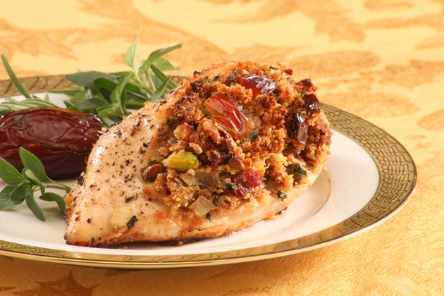 Date-stuffed chicken breast recipe
