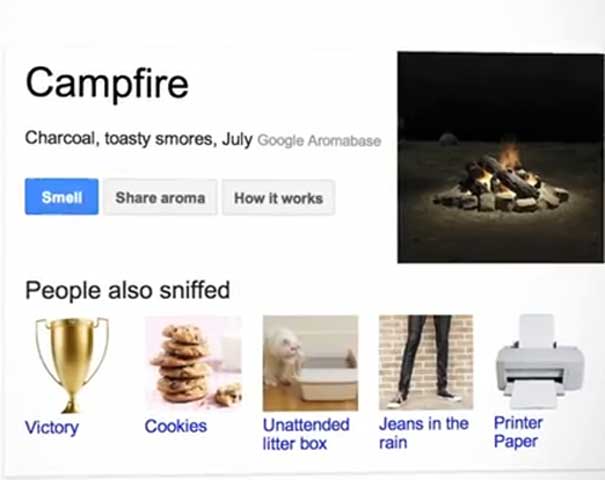 Google's latest April Fool's Parnk, Google Nose