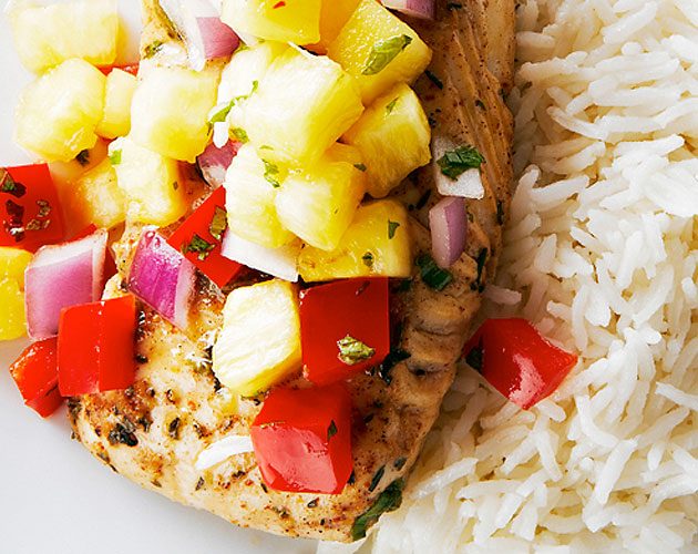 Jerk Cod with Coconut Rice