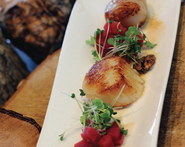 Maple Glazed Scallops