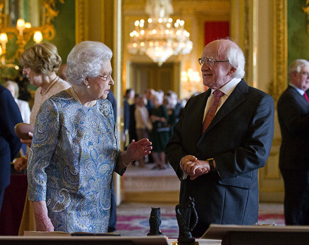 Queen Elizabeth, President Higgins