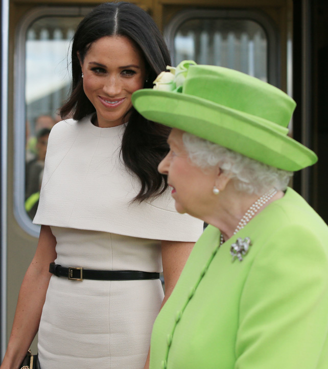 Queen Elizabeth and Meghan Markle