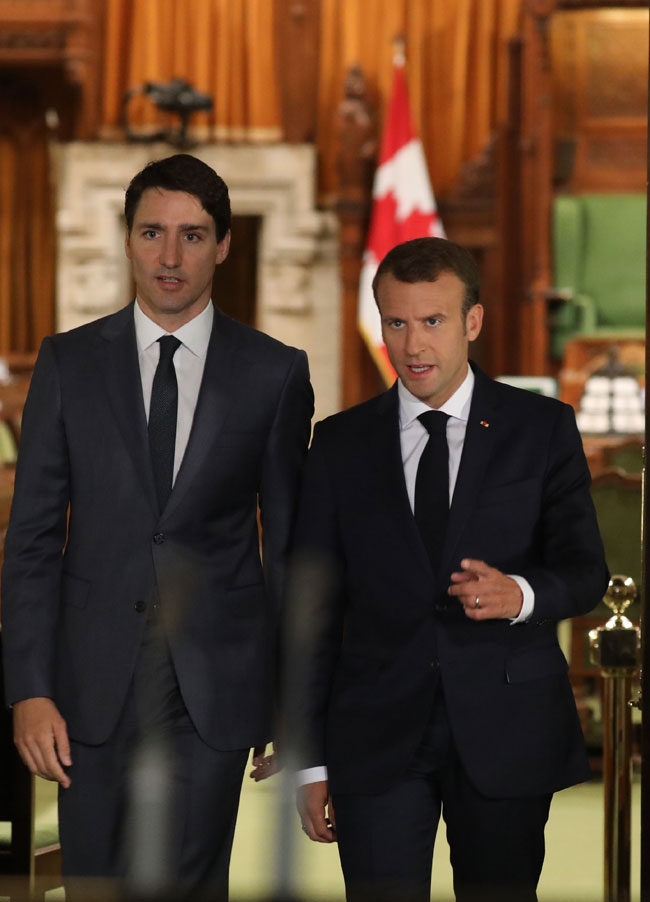 Trudeau and Macron