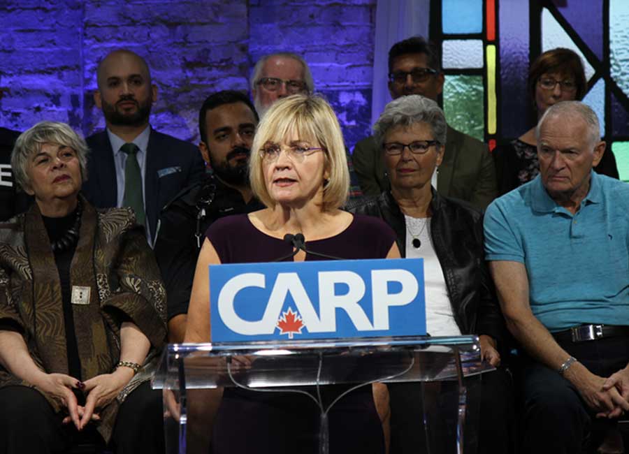 CARP Chief Advocacy and Engagement Officer, Wanda Morris helps unveil CARP's advocacy program.