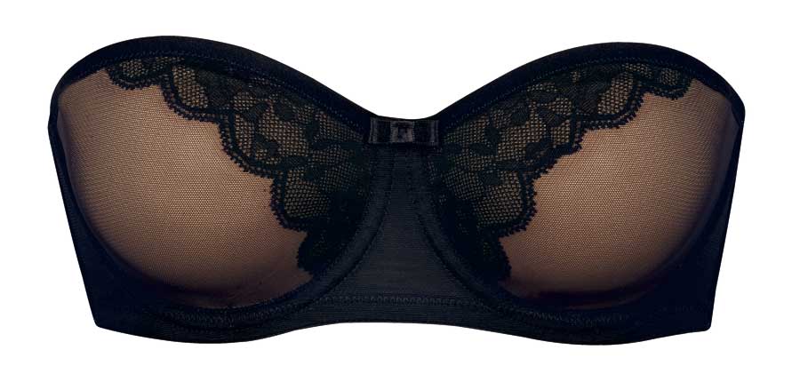 A strapless black wonder bra.