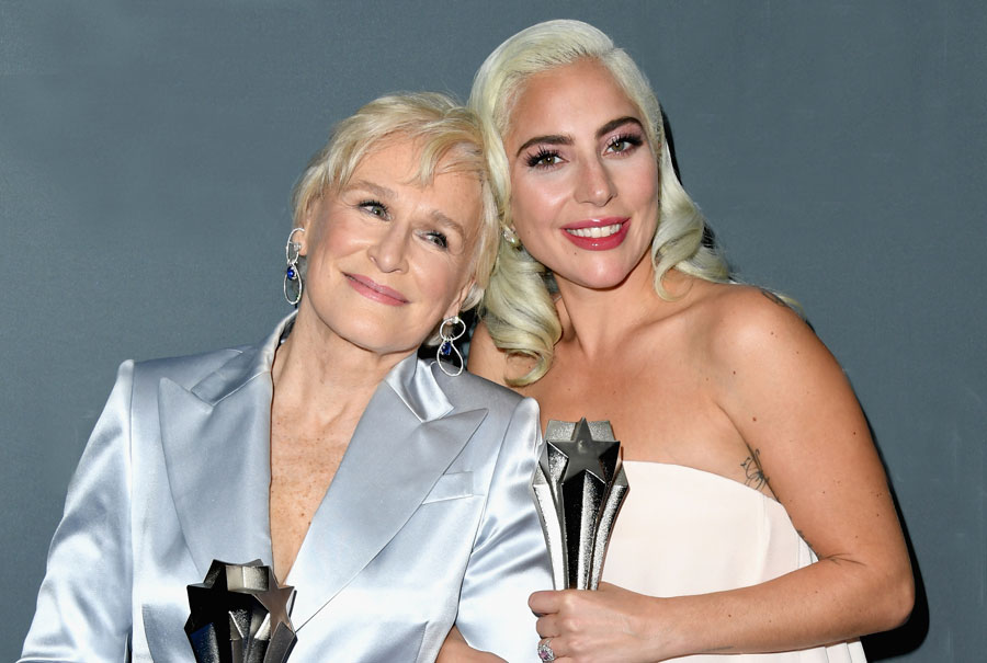 Glenn Close and Lady Gaga at the Critics&#039; Choice Awards