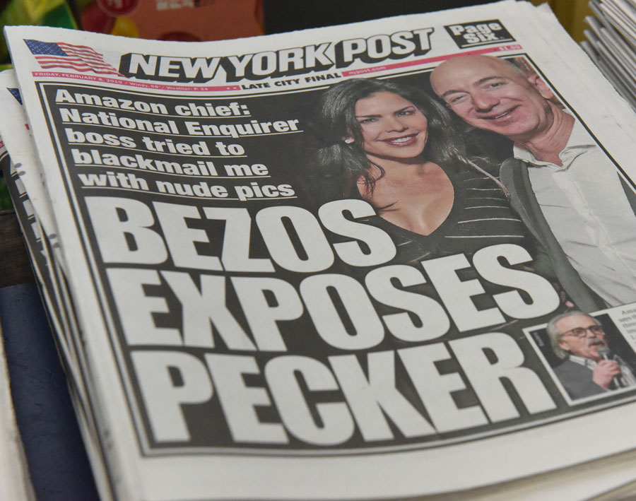 bezos pecker newspaper headline