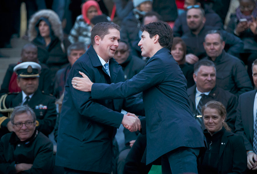 andrew scheer justin trudeau