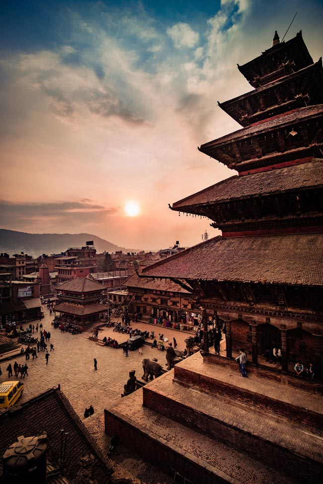 The temples of Nepal.