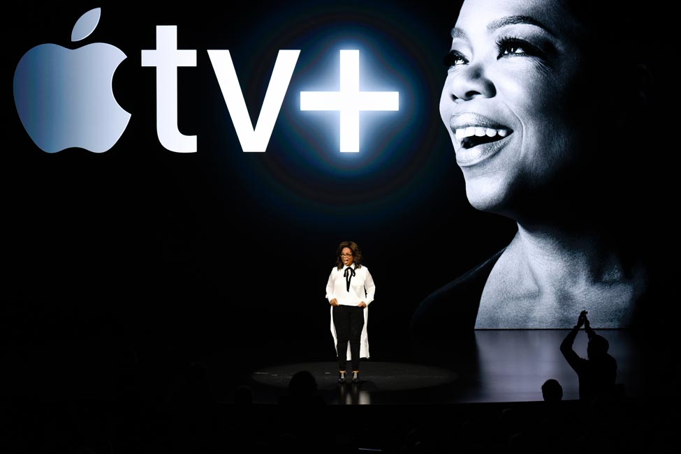 Oprah on stage: Photo by Michael Short/Getty Images