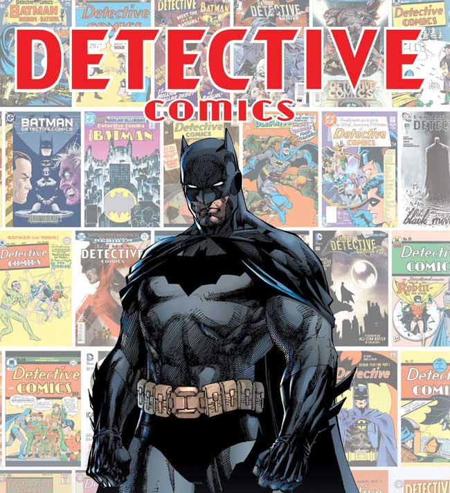 Batman on the cover of detective comics.