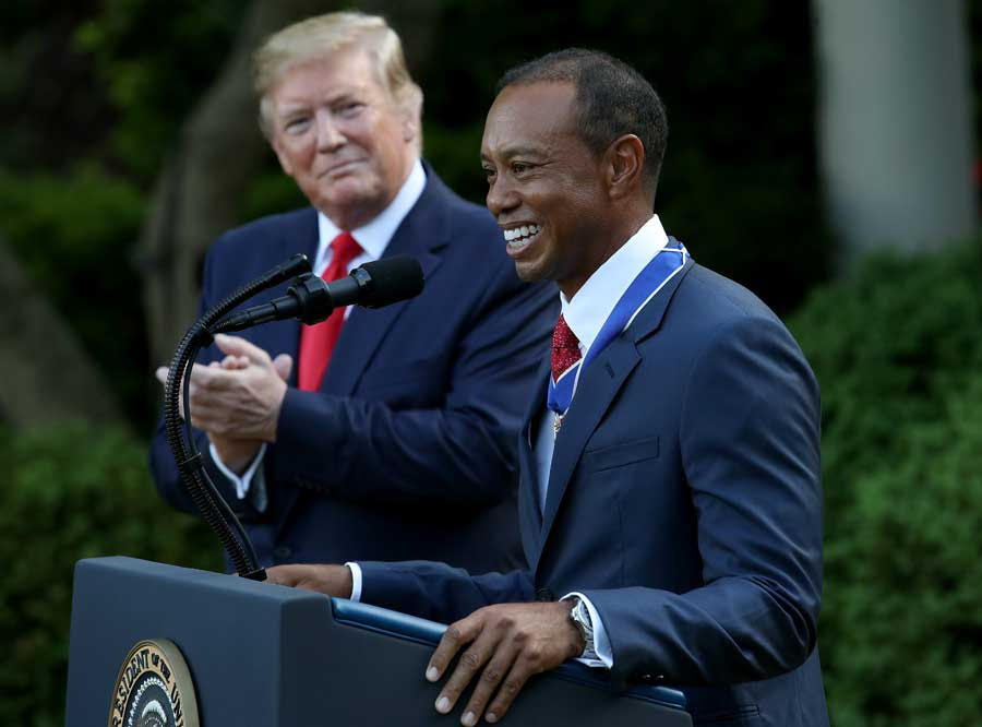 trump tiger woods