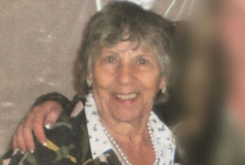 A photo of Mary Byman, 84, who when missing after blueberry picking with a friend.