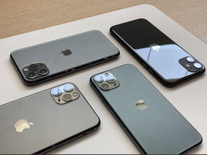New iPhone 11 line of phones.