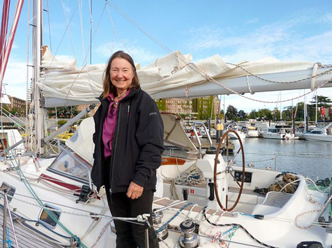 Jeanne Socrates, 77, made history as the oldest person to sail around the world solo.