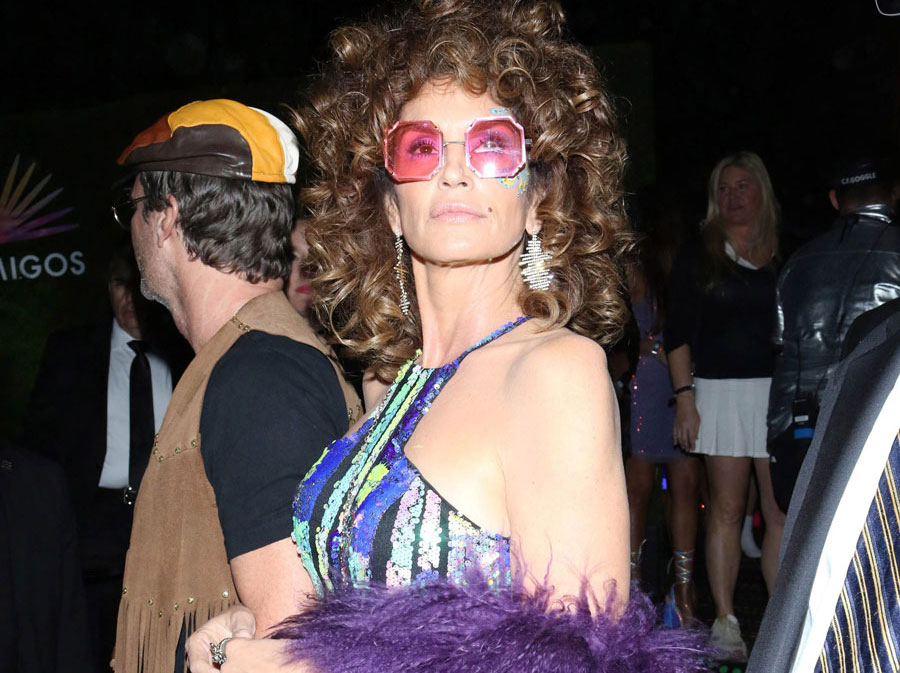 Cindy Crawford and Rande Gerber at Casamigos Halloween party, Los Angeles., Oct. 25, 2019.