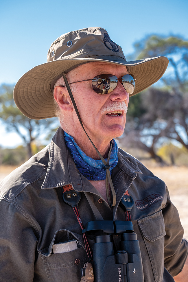 A photo of the managing director of Imvelo Safari Lodges, Mark Butcher.