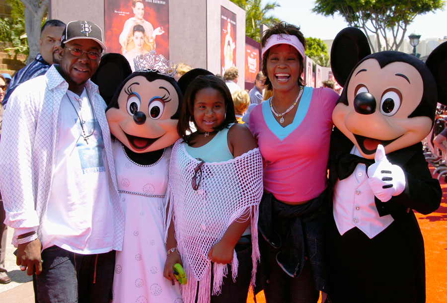 Whitney Houston and family.