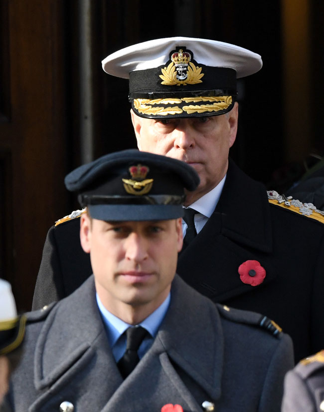 Prince William and Prince Andrew