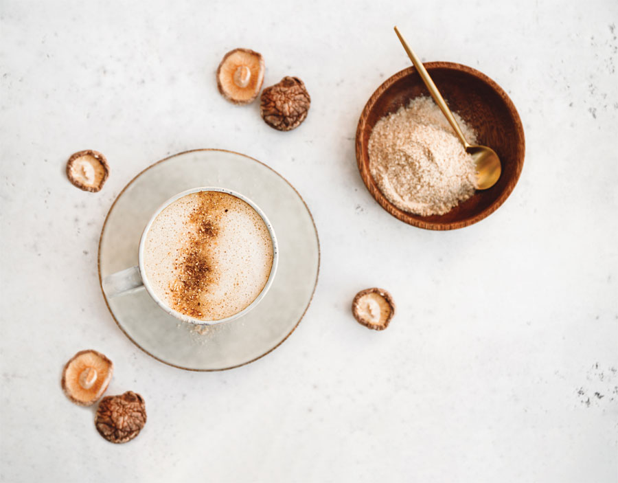 Mushroom coffee