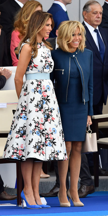 Brigitte Macron and Melanie Trump