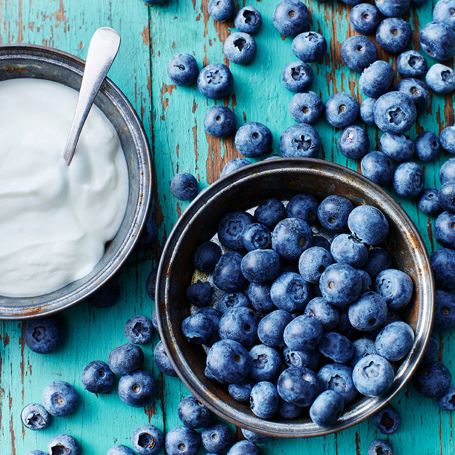 Blueberries and Yogurt